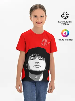 Детская базовая футболка / ВИКТОР ЦОЙ