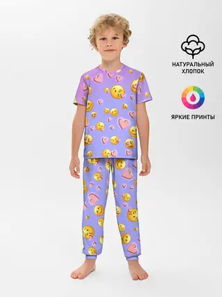 Детская пижама с брюками / Очень много эмодзи