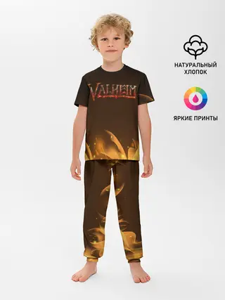 Детская пижама с брюками / Valheim: Вальхейм выживание.