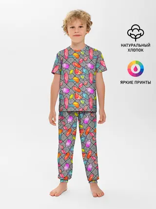Детская пижама с брюками / Кристаллы