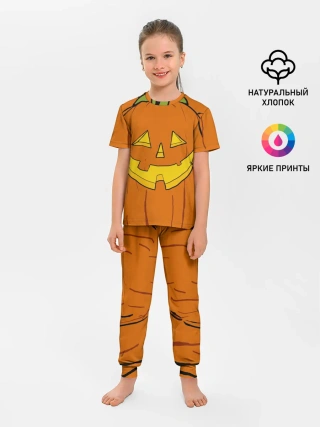 Детская пижама с брюками / Костюм тыквы / Halloween