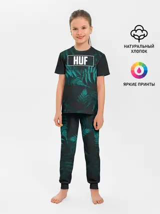 Детская пижама с брюками / Папоротник