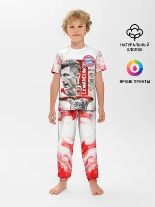 Детская пижама с брюками / РОБЕРТ ЛЕВАНДОВСКИ / БАВАРИЯ