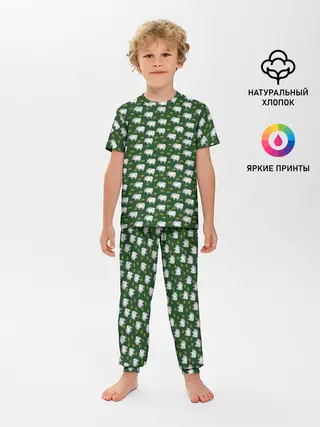 Детская пижама с брюками / Овечки