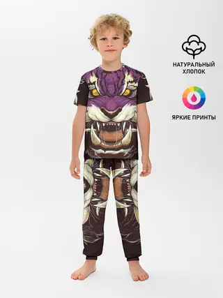 Детская пижама с брюками / Маска тигра