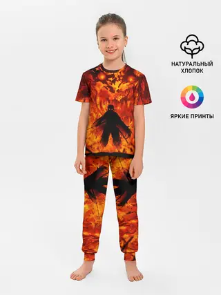 Детская пижама с брюками / Клинок, рассекающий демонов