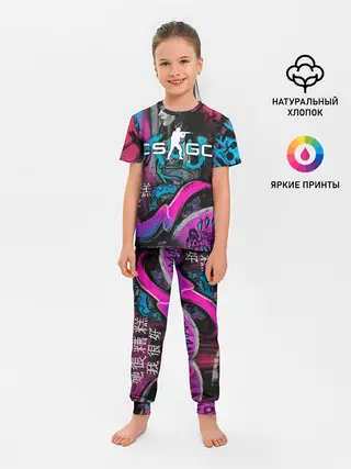 Детская пижама с брюками / CS GO - Fever Dream