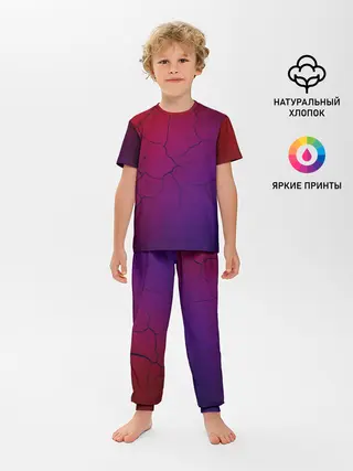 Детская пижама с брюками / Трещины