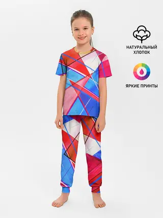 Детская пижама с брюками / Абстрактные Фигуры
