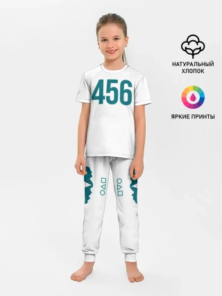 Детская пижама с брюками / Squid game - Сон Ки Хун 456