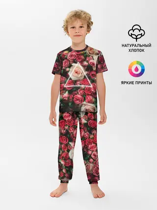 Детская пижама с брюками / ROSE NEON | РОЗЫ НЕОН