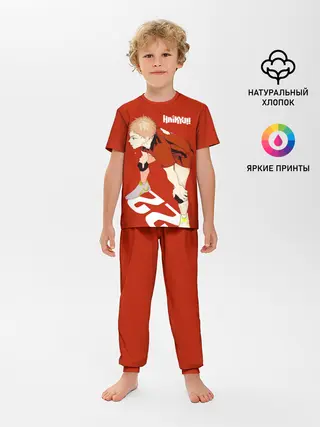 Детская пижама с брюками / Мориске Яку старшая Некома