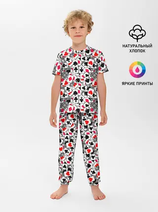 Детская пижама с брюками / Игральные карты