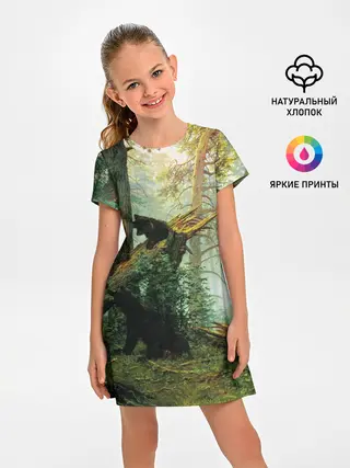 Детское платье / Утро в сосновом лесу