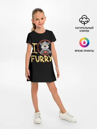 Детское платье / I love furry