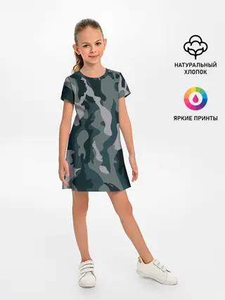 Детское платье / камуфляж
