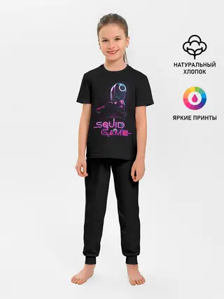 Детская пижама с брюками / Игра в кальмара - символ круг