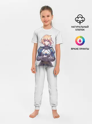 Детская пижама с брюками / Девушка рыцарь