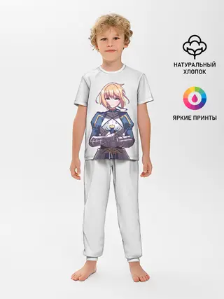 Детская пижама с брюками / Девушка рыцарь