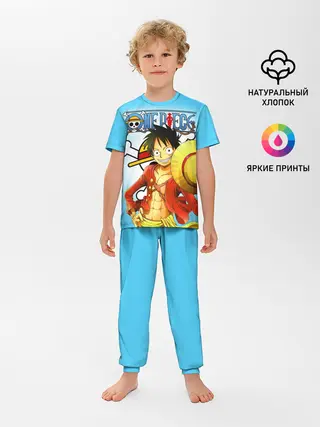 Детская пижама с брюками / One Piece шляпа