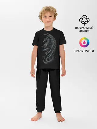 Детская пижама с брюками / Black Dragon