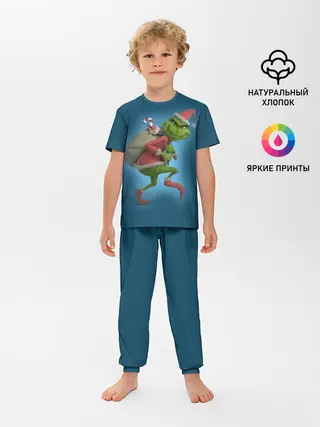 Детская пижама с брюками / Гринч
