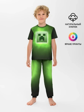 Детская пижама с брюками / MINECRAFT | МАЙНКРАФТ