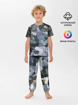 Детская пижама с брюками / Patchwork