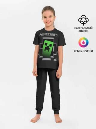 Детская пижама с брюками / Minecraft