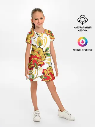 Детское платье / Хохлома