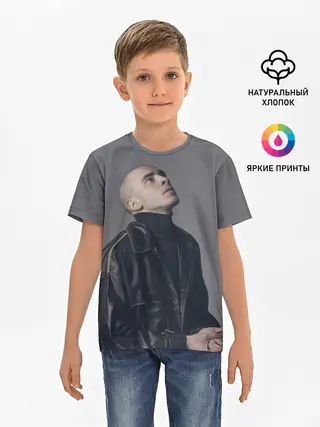 Детская базовая футболка / Задумчивый Хаски