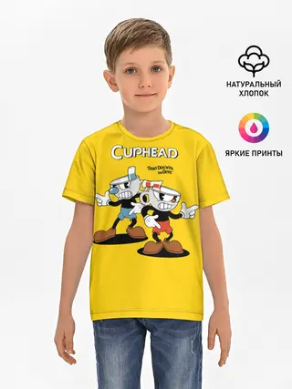 Детская базовая футболка / Cuphead