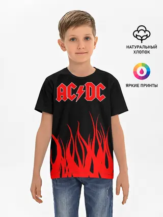 Детская базовая футболка / AC DC