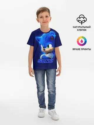 Детская базовая футболка / SONIC