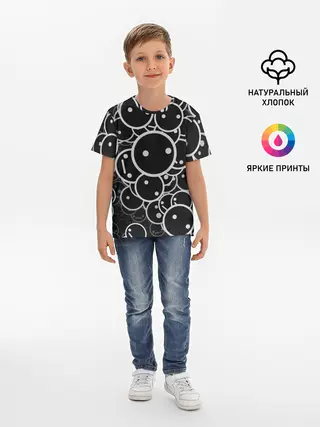 Детская базовая футболка / Smile Texture