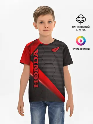 Детская базовая футболка / HONDA