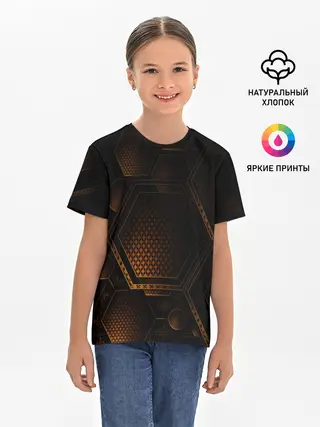 Детская базовая футболка / текстура