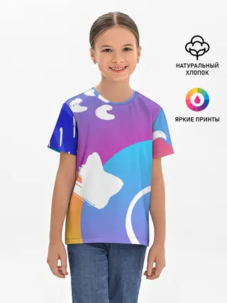 Детская базовая футболка / Градация цвета