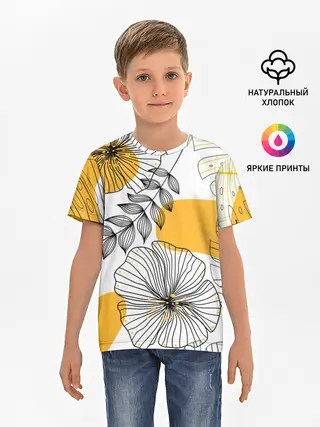Детская базовая футболка / Цветы