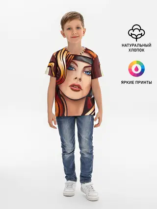 Детская базовая футболка / ДЕВУШКА