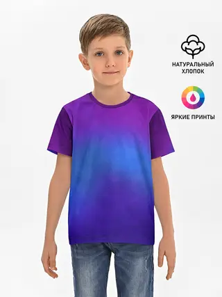 Детская базовая футболка / Leather gradient