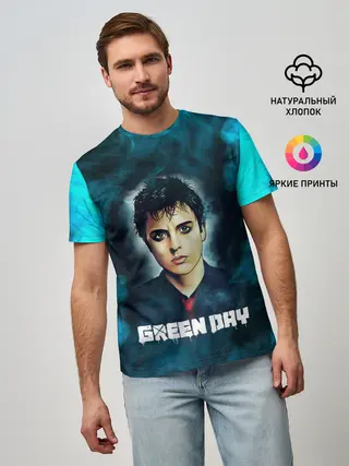Мужская базовая футболка / Billie | GreenDay | ГринДай