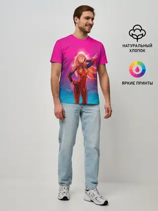 Мужская базовая футболка / Прекрасная АСКА ЛЭНГЛИ СОРЬЮ