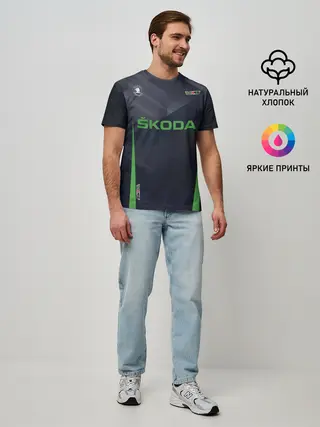 Мужская базовая футболка / Skoda VRS | Шкода ВРС