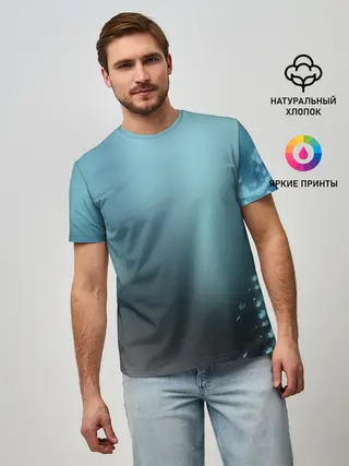 Мужская базовая футболка / Водяные свечения