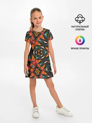 Детское платье / Абстрактный арабский узор