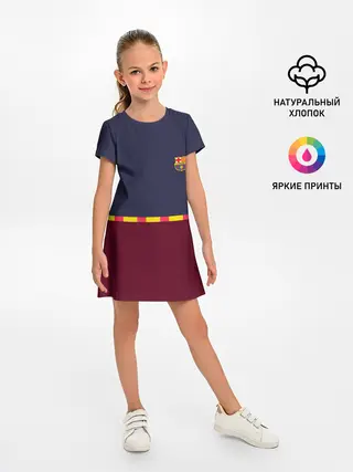 Детское платье / FC Barcelona | Flag and team Logo