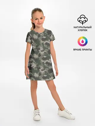 Детское платье / Классический камуфляж