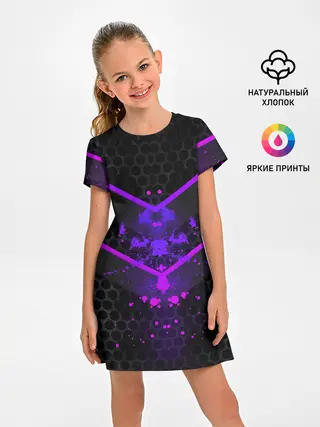 Детское платье / Ултрофиолеовый угол 3D