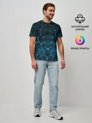 Мужская базовая футболка / НЕОНОВАЯ БРОНЯ